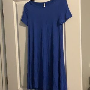 T-shirt dress super soft royal blue sz small